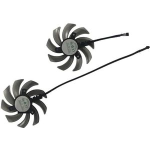 Grafische kaartventilator, GPU-koeler, 2 stuks TH9210S2H-PAA01/FDC10H12S9-C/GA91S2U, voor EMTEK RTX 2060 voor SUPER voor STORM X voor DUAL voor BASIC(5.5mm Plug GA91S2U)