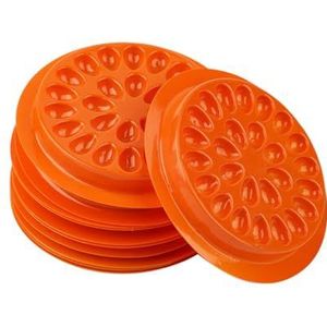 100 Pcs Wimpers Houder Overvloedige Hoeveelheid Handig Wimpers Pallet Patroon Duurzaam Vrouw Beginners Gift Cosmetische Oranje