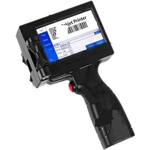12,7 mm labelprinter Handheld inkjetprinter QR Bar Batchcode Datumnummer Logo Vervaldatum Codering Engelse draagbare machine Afdrukken in meerdere formaten(Printer No-ink)