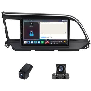 Android 13 Autoradio geldt voor Hyundai Elantra 6 2018-2020 9 inch Touchscreen Autoradio met Wireless Carplay Android Auto Navi GPS Bluetooth FM/RDS Radio+Telecamera Achterkant(B,NF-1)