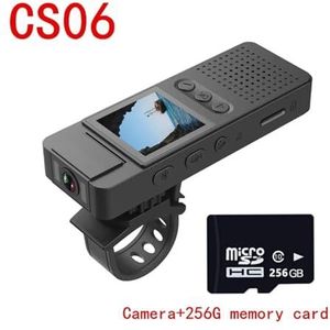 Draagbare DV-camera HD 1080P Hotspot sportcamera, wetshandhavingsrecorder, nachtcamera, kleine camera, motorrecorder met magnetische moer(Camera 256G card)