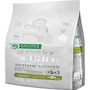 Nature's Protection - Superieure verzorging - White Dogs Junior Small & Mini Graanvrij met witte vis 1,5 kg