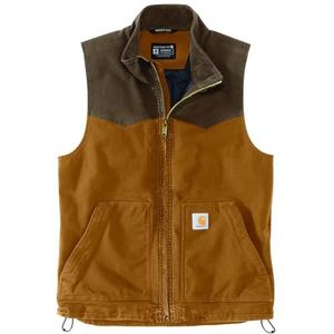 Carhartt Montana Rugged Flex Relaxed Fit Duck Vest, bruin, M