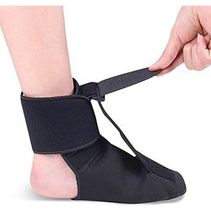 Enkelbrace stabilisatoren, Drop Foot Brace Orthese Verstelbare Enkelondersteuning Zwart Meerdere Maten(M)