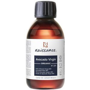 Naissance Avocado Olie BIO (No.231) 225ml - Natuurlijk, BIO-Gecertificeerd, Voedend - Voor Haar, Gezicht, Huid en Nagels