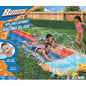 Banzai Splash Sprint Racing Slide, 488 cm L x 147 cm