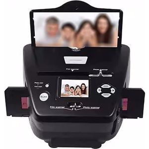 Digitale film- en diascanner, digitale fotoconverter, 2,4-inch LCD-scherm for fotoformaten van 3"" x 5"", 4"" x 6"", 5"" x 7"", 35 mm dia's en negatieven
