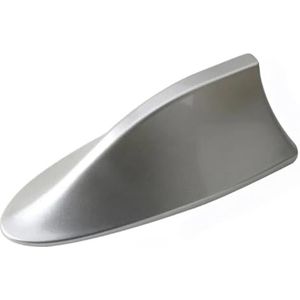 Audio- & videoantennes voor auto Universele autodakmontage met koolstofvezellook en haaienvinantennetoppers voor autoradio AM FM-signaalversterking Auto-antenne(Silver)