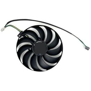 95MM T129215SU FDC10U12S9-C 4-pins koelventilator voor ASUS voor Radeon RX 5700XT 5600 XT DUAL EVO OC grafische kaartkoelerventilator(Black B-Fan)