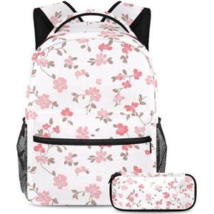 KengjuTesu 2-delige rugzakset jongens en meisjes, grote capaciteit neon luipaardprint schooltas met etui, perfecte dagrugzak voor studenten, tieners, reizen en wandelen, Multi kleuren 9, Eén maat