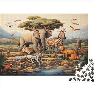 Wildlife legpuzzels voor volwassenen en tieners, premium houten bospuzzel, educatieve spellen, woondecoratie puzzel voor koppels en vrienden, 1000 stuks (75 x 50 cm)