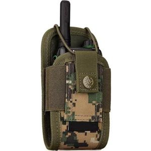 Nylon Radioholster, Universele Radiohoes Lichtgewicht Militaire Intercom-Opbergtas Tas, voor Molle-Systeem Portofoons Holsteraccessoires(Jungle digital)
