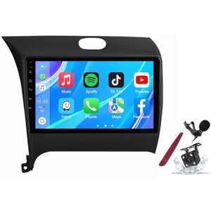 Android 14 Autoradio Sat Navi voor K-IA K3 LHD/RHD (2013-2016) 9 Inch Touchscreen Multimedia Speler met Draadloze Carplay GPS Navigatie FM RDS Bluetooth 5G-WiFi SWC DSP,M100s