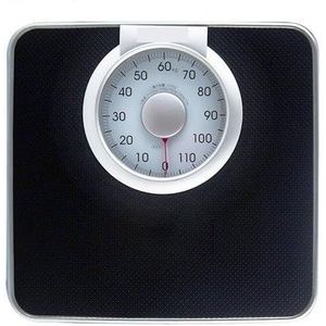 Reizen Plastic Weegschaal Kleine Klassieke Menselijk Gewicht Meetmachine Badkamer Merchandises Gemakkelijk Te Gebruiken(Black)
