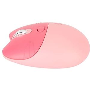 Leuke Muis, Laag Stroomverbruik Draagbare USB-ontvanger Comfortabele Grip Demp Gevoelige Draadloze Muis 3 DPI-niveaus voor Kantoor voor Vrouwen voor School (Roze)