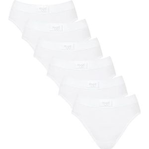 Sloggi Double Comfort, Tai Slip voor dames, katoen, verpakking van 6 stuks, wit, 42