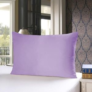 townssilk Wisteria Zijdekussensloop, 100% 19 mm, pure moerbeizijde, dubbelzijdig zijde, voor haar, huid, gezondheid, zijden hoofdkussensloop, verborgen ritssluiting, 1 stuk, 50 x 80 cm
