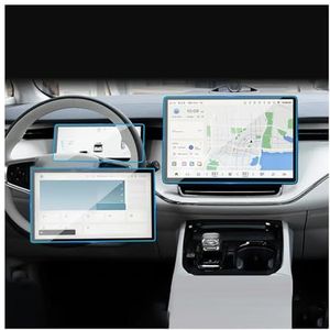 Displaybeschermfolie Voor Volvo EM90 2025 15,4 Inch Krasbestendige Geharde Auto Navigatie Schermbeschermer Met Transparante Veegfolie(Tv Film)
