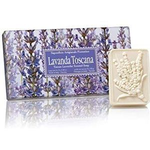 Fiorentino - Zeepset - Lavendel - 3 stuks - 125g elk - Handgemaakte Italiaanse Handzeep