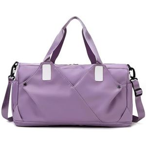 Kledingtas Kledingtassen voor Reizen 18 Inch Weekendtas Voor Dames, Reistas Weekendtas Handbagage Oxford-stof Handbagage Kledingtas (Color : Purple, Size : 48 * 21 * 23cm)