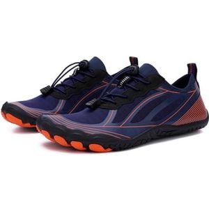 DRULINE Unisex blotevoetenschoenen, sneldrogend, blotevoetenschoenen, badschoenen, trailschoenen voor outdoor, sport, Spirit orthopedische blotevoetenschoenen, Dankelblauw, 36 EU