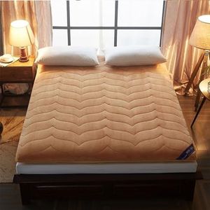Pluche matras vouwmatras voor koningin/koning/twin/full size bed adem schuim tatami matras (kleur: kameel, maat: 150 x 200 cm)