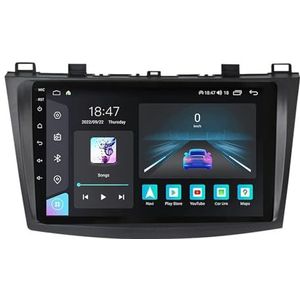 Android 14 GPS Navigation Stereo voor Mazda 3 BL (2009-2013) 9 Inch 2 Din Car Stereo Radio met CarPlay AHD Omgekeerd beeld Bedieningselementen op het stuur Bluetooth(A1 1G+32G)