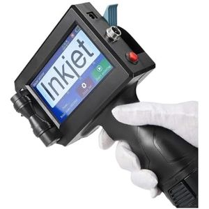 Draagbare 12,7 mm handheld inkjetprinter QR Barcode Batchnummer Vervaldatum Labelprinter Gun 25 Talen Niet-gecodeerd Breed printmateriaal(Model1)