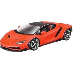 Gegoten lichtmetalen automodel 1:18 automodel simulatie legering sportwagen speelgoed simulatie binnendeur kan worden geopend metalen model (Color : LP770-4 —Metallic orange red)