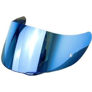 Motorhelm vizier lens, Helmvizier, K1 Motorhelmschild for K1 K1S K3SV K5 K5S Vervangend Helmvizier for K5 (Goud)(Ice Blue)