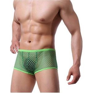 Kwelt Heren Boxershorts zacht mesh onderbroek doorkijk-ondergoed erotische Lingerie Onderbroek
