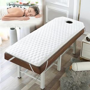 LXJDDLD matrasstootkussen van het massagebed,massagetafel opvulling topper dik,Spa-bedmatras van schuim met hoge dichtheid gezichtsademgat,antislip Lash-bedkussen(zonder bed),6cm/2.4in,T 60x180cm