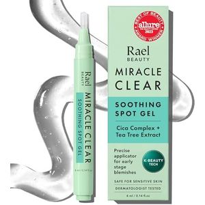 Rael Miracle Clear Spot Gel Pen - Koreaanse Huidverzorging, Anti-Puistjes Behandeling voor het Gezicht in de Beginfase, met Barnsteenzuur & Tea Tree, Veganistisch, Dierproefvrij (4 ml)