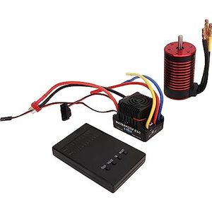 3660 Borstelloze Motor Laagspanning Afgesneden Bescherming RC Auto ESC Elektrische Snelheidsregelaar voor 1/8 RC Auto (3100KV)