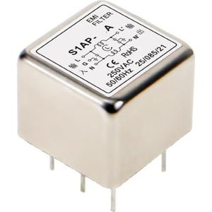 MIKFOL AC DC printplaat power filter S1AP-10A6A3A1A kleine pin type EMI anti-interferentie (kleur: S1AP -10A -AC 250VAC)