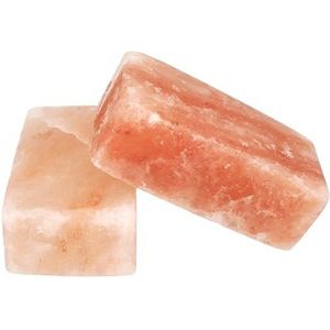 Set van 2 zoutzeep, alexanderzoutzeep, zoutkristal, natuurstuk, 300 g per stuk