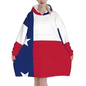 Oversized Vlag Van Texas Hoodies Vrouwen Uk Pluizige Deken Hoodie Sherpa Vrouwen Fleece Draagbare Deken Mannen