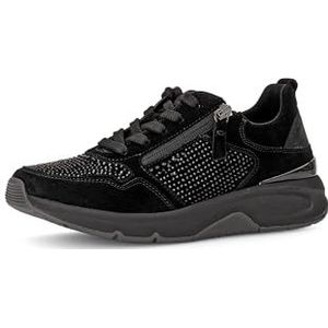 Gabor Lage sneakers voor dames, Zwart 87, 35 EU