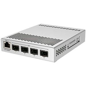 MikroTik CRS305-1G-4S+in Netwerkschakelaar Managed Gigabit Ethernet (10/100/1000) Ethernet-verbinding, ondersteunt stroomvoorziening via deze poort (PoE) wit