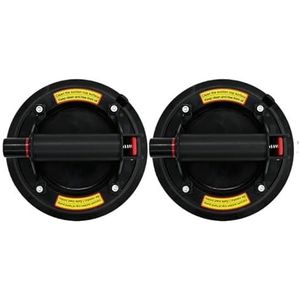 Vacuümzuignap 8 inch 200 kg - 250 draagvermogen Zware vacuümheffer for graniet, tegels en glas, handmatig tillen Stabiel tillen(2PCS)