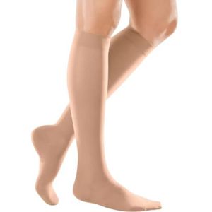 medi - mediven elegance - Knielange Dames Compressiekousen - Caramel - CCL2 - Zonder Plakband