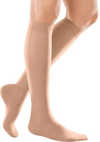medi - mediven elegance - Knielange Dames Compressiekousen - Caramel - CCL2 - Zonder Plakband