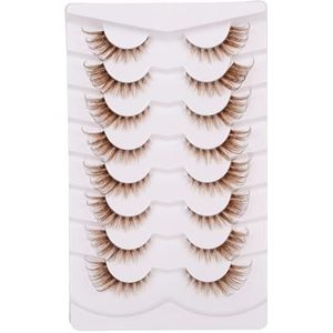 Valse wimpers pluizige dramatische 25 mm wimpers 3D faux nerts wimpers Wispy Pack lange dikke volume zachte strips valse wimpers 8 paar multipack