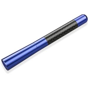 Audio- & videoantennes voor auto 12CM Autoradioantenne Geschikt Voor Peugeot 206 1998-2012 AM FM Signaalversterker Koolstofvezel Antenne Auto Exterieur Auto-antenne(Blue)