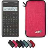 Casio - FX-82MS Rekenmachine - Roze - Batterijgevoed - Lichtgewicht