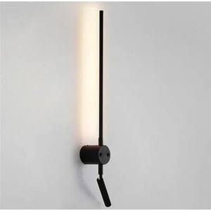 Wandlamp Scandinavische Moderne Wandlamp Met Schakelaar Voor Woonkamer Slaapkamer Badkamer Trappen Gangen Eetkamer Kunst Achtergrond Decor Verlichting Wandlampen Op Batterij (Color : A, Size : WARM