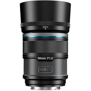 SIRUI Sniper 56mm Autofocus lens, F1.2 groothoek APS-C cameralens voor A5 A6 A7 FX A9 ZV-E serie (E-mount, zwart)