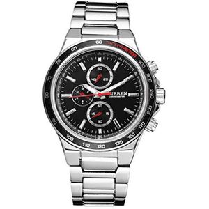 Mode Mens volledige stalen zakelijke horloge Quartz Casual Sport Horloges