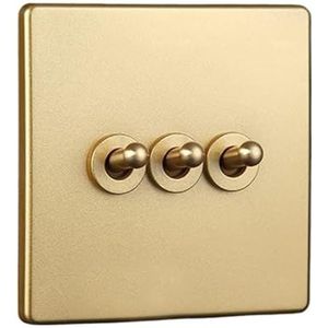 Wandschakelaar, bedieningsschakelaar 110-250V Retro bewegende lichtschakelaar 86 wandcontactdoos paneelschakelaar