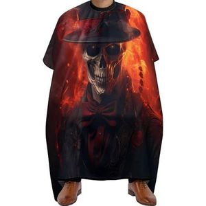 Kapper Cape Schedel En Vlam Salon Cape Verstelbare Kappers Jurk Professionele Kapper Cape Voor Herbruikbare Kappers Kapper Accessoires 140x168cm